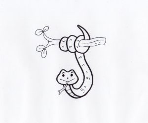 desenho cobra