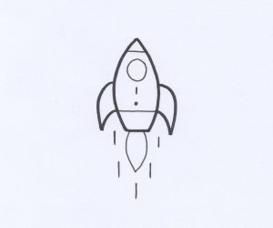 desenho foguete