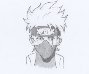 desenho kakashi