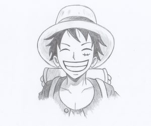 desenho luffy