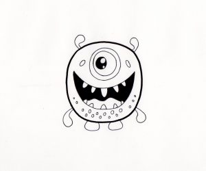 desenho monstro 9