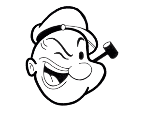 desenho pronto Popeye